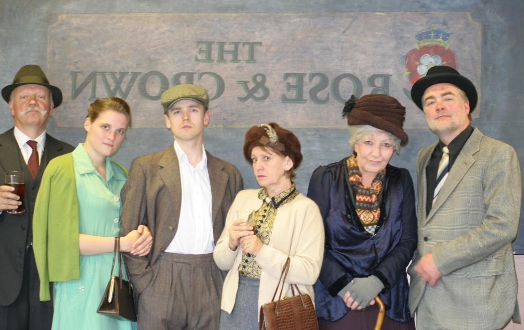 Cast of J B Priestley's The Rose and Crown, Edinburgh Fringe 2016